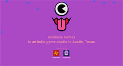 Desktop Screenshot of karakasagames.com